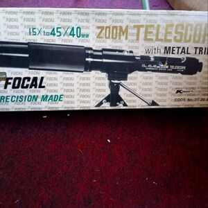 Black Zoom Telescope with Metal Tripod Plus Comes With Extra Tri Pod